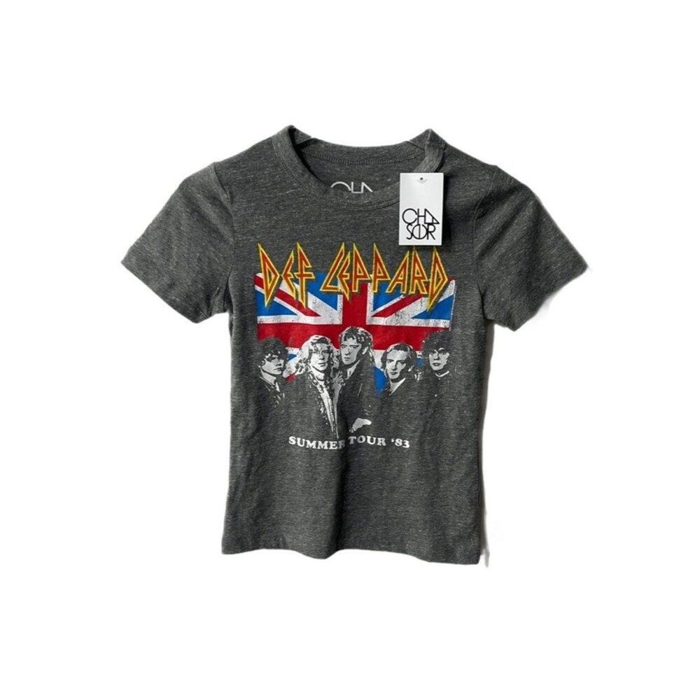 Chaser Def Leppard Gray T-Shirt Size XS NWT - Picture 1 of 3